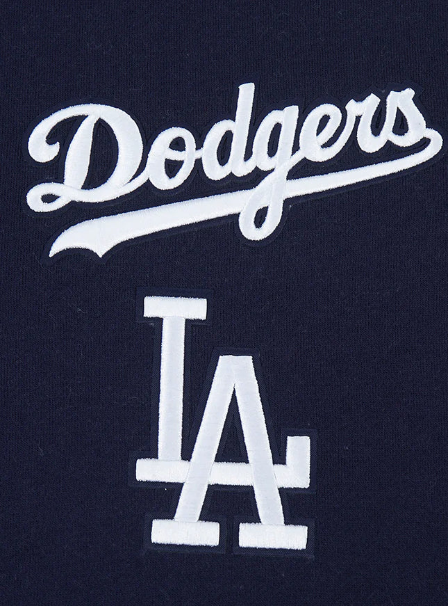 Pro Standard LA Dodgers Wingspan Drop Shoulder Crewneck - Midnight Navy