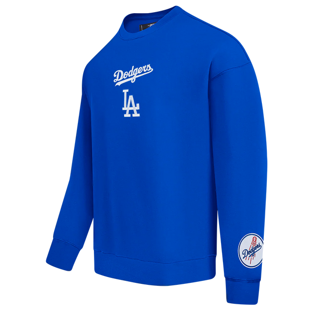Pro Standard LA Dodgers Wingspan Drop Shoulder Crewneck - Royal Blue