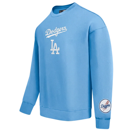 Pro Standard LA Dodgers Wingspan Drop Shoulder Crewneck - University Blue