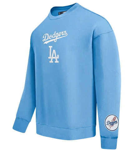 Pro Standard LA Dodgers Wingspan Drop Shoulder Crewneck - University Blue