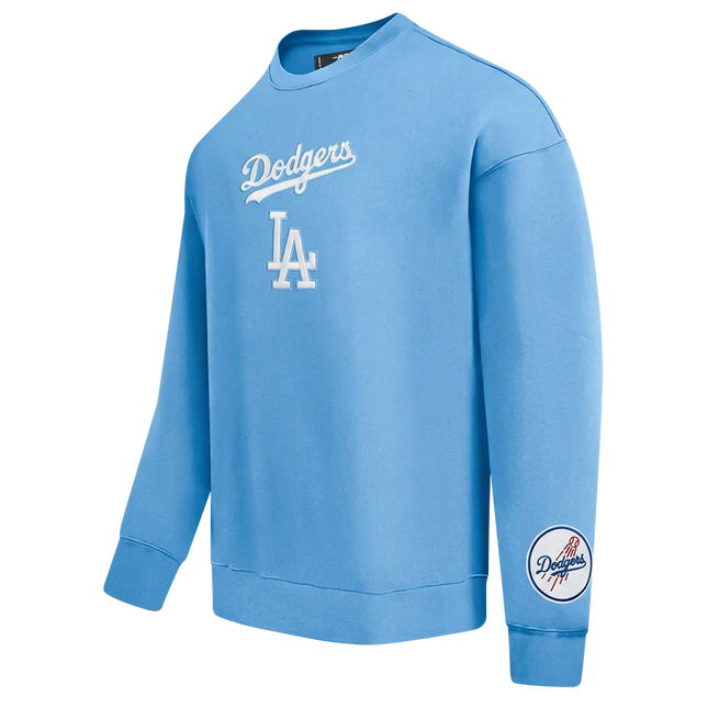 Pro Standard LA Dodgers Wingspan Drop Shoulder Crewneck - University Blue