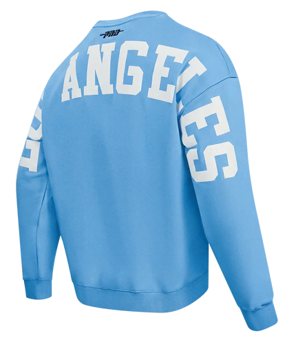 Pro Standard LA Dodgers Wingspan Drop Shoulder Crewneck - University Blue