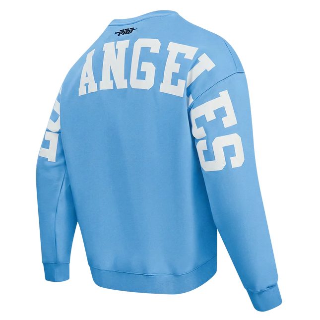 Pro Standard LA Dodgers Wingspan Drop Shoulder Crewneck - University Blue
