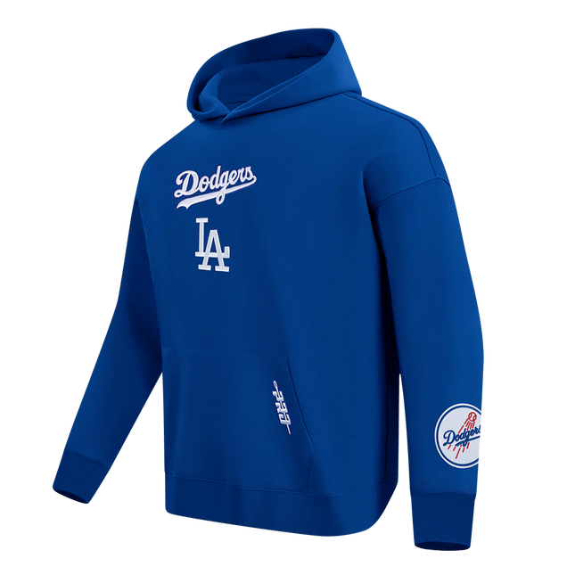 Pro Standard La Dodgers Wingspan Drop Shoulder Hoodie - Dark Blue