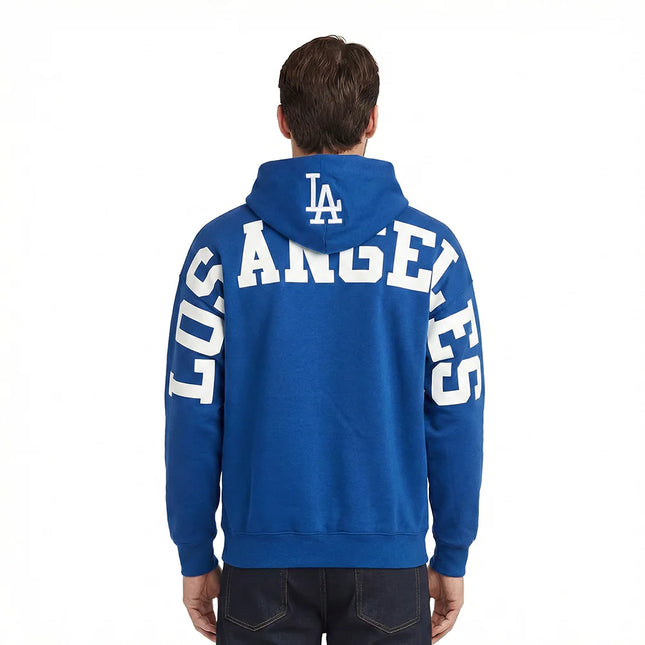 Pro Standard La Dodgers Wingspan Drop Shoulder Hoodie - Dark Blue
