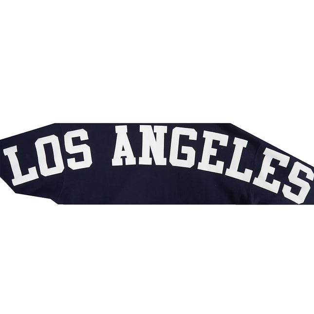 Pro Standard La Dodgers Wingspan Drop Shoulder Hoodie - Midnight Navy