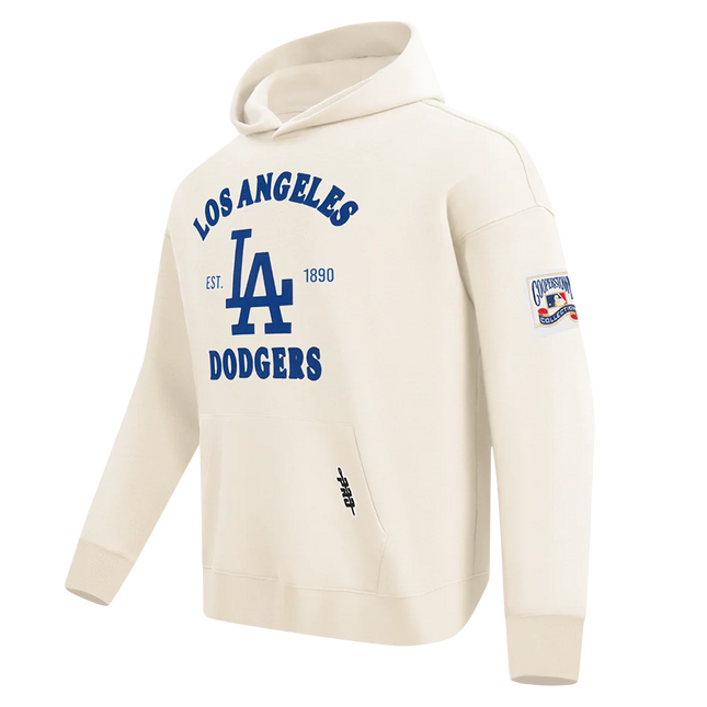 Pro Standard Dodgers First Team Pullover Hoodie - Eggshell