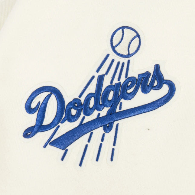 Pro Standard Dodgers First Team Pullover Hoodie - Eggshell