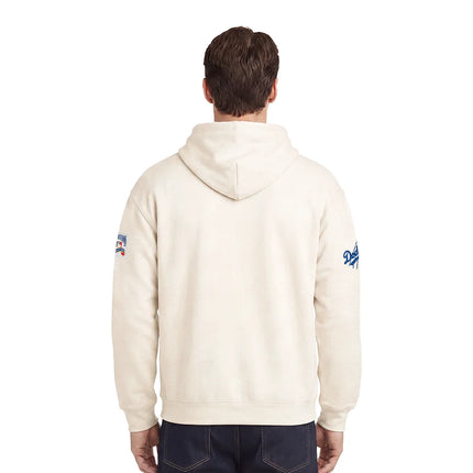 Pro Standard Dodgers First Team Pullover Hoodie - Eggshell