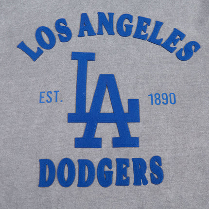 Pro Standard Dodgers First Team Pullover Hoodie - Washed Grey