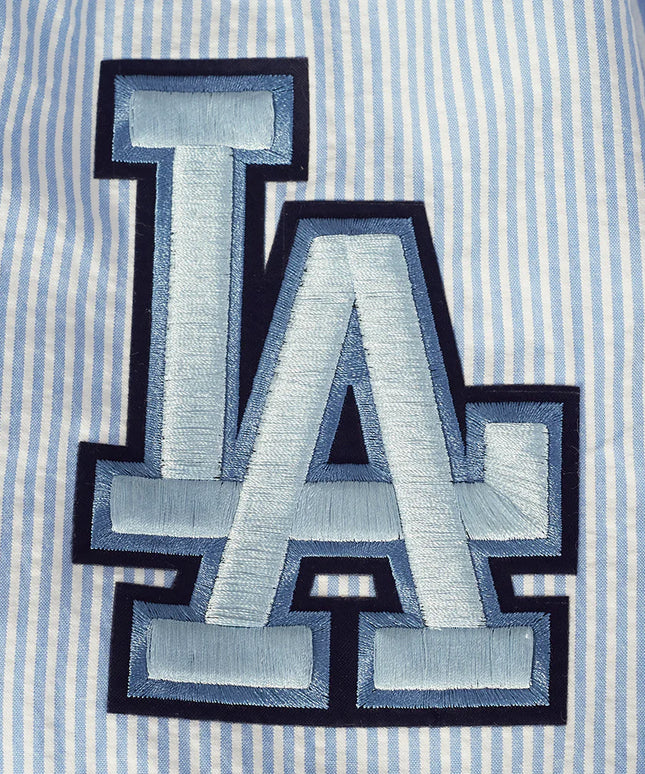 Pro Standard LA Dodgers Country Club Seersucker Reversible Jacket - Blue