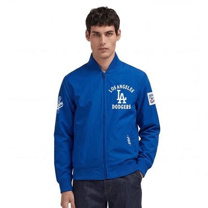 Pro Standard Los Angeles Dodgers First Team Twill Jacket - Dodger Blue