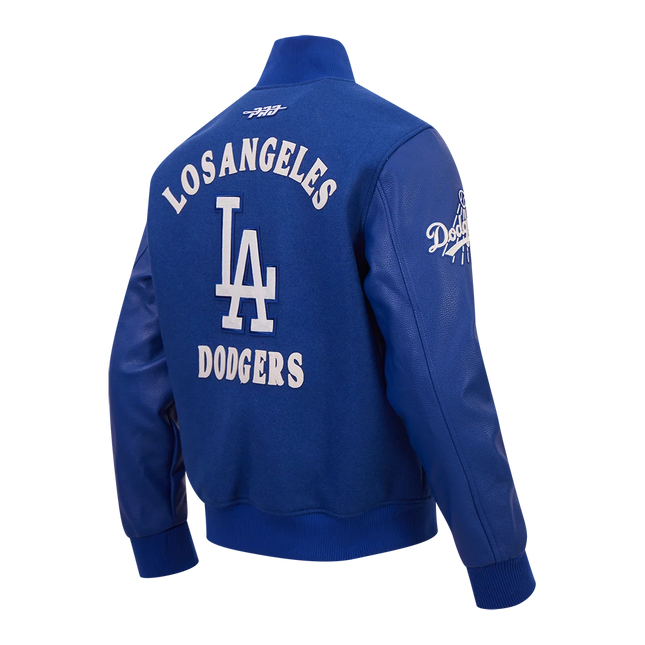 Pro Standard Los Angeles Dodgers First Team Wool Varsity Jacket - Dodger Blue