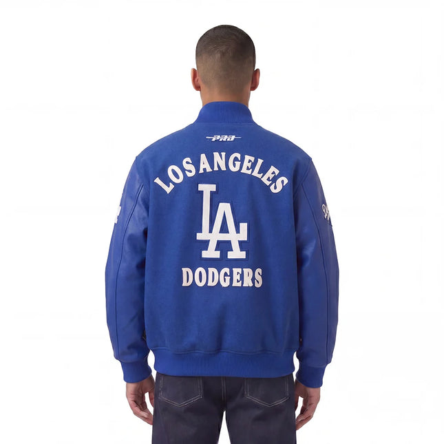 Pro Standard Los Angeles Dodgers First Team Wool Varsity Jacket - Dodger Blue