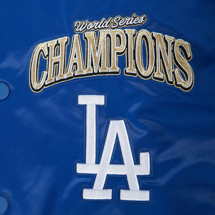 Pro Standard LA Dodgers World Series Satin Jacket - Royal