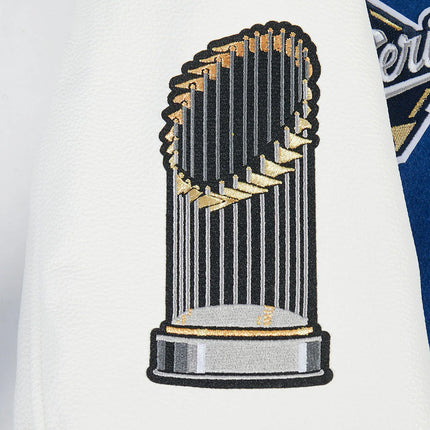 Pro Standard LA Dodgers World Series Wool Varsity Jacket - Royal Blue