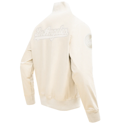 Chaqueta de sarga neutra Pro Standard de Los Angeles Dodgers - Color cáscara de huevo