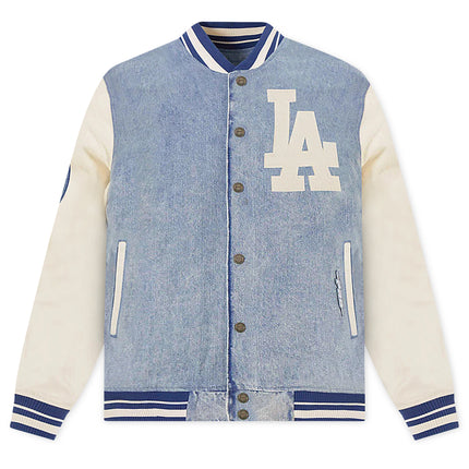 Pro Standard LA Dodgers Varsity Blues Jacket - Denim Blue