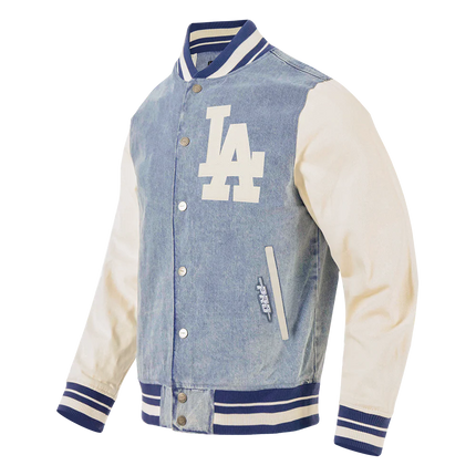 Pro Standard LA Dodgers Varsity Blues Jacket - Denim Blue