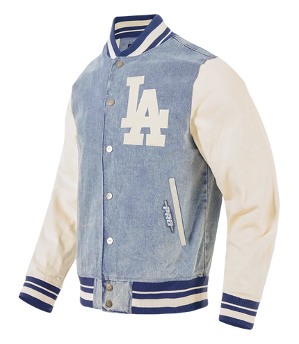 Pro Standard LA Dodgers Varsity Blues Jacket - Denim Blue
