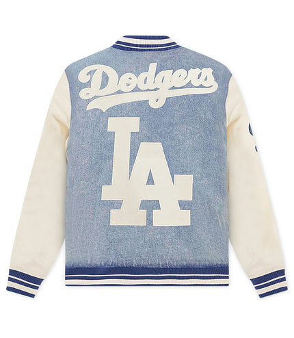Pro Standard LA Dodgers Varsity Blues Jacket - Denim Blue