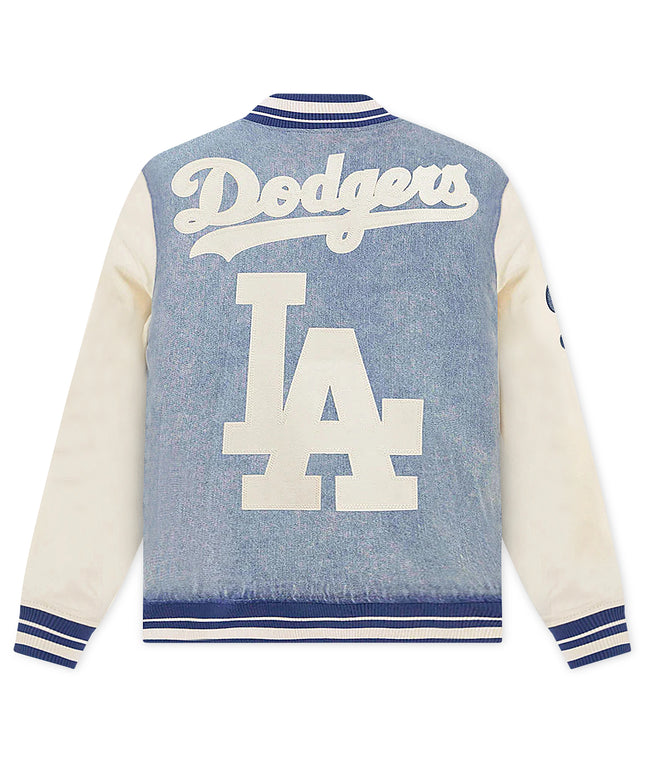 Pro Standard LA Dodgers Varsity Blues Jacket - Denim Blue