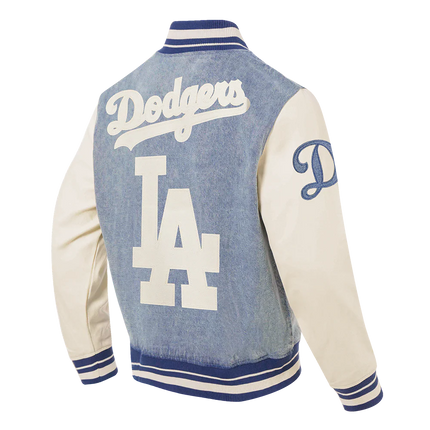 Pro Standard LA Dodgers Varsity Blues Jacket - Denim Blue