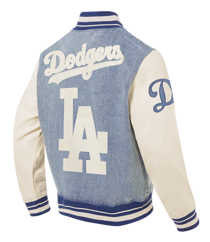 Pro Standard LA Dodgers Varsity Blues Jacket - Denim Blue