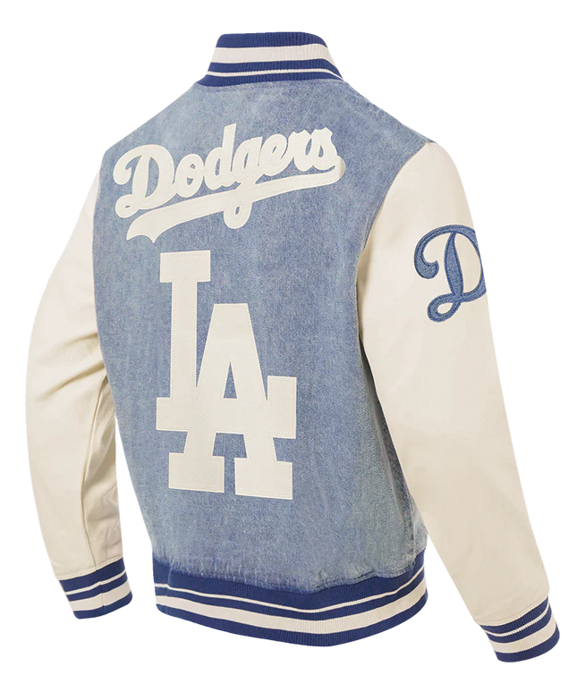 Pro Standard LA Dodgers Varsity Blues Jacket - Denim Blue