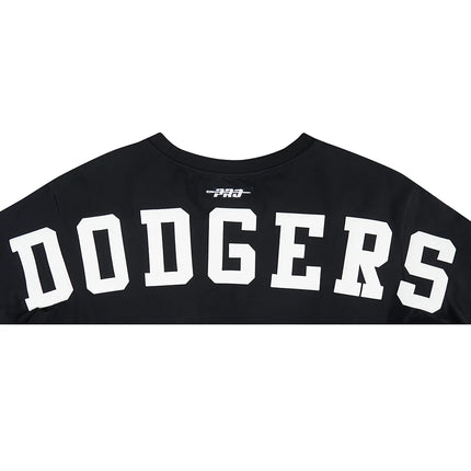 Pro Standard Womens LA Dodgers Wingspan Boxy Tee  - Black