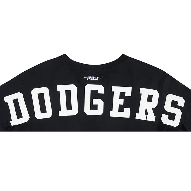 Pro Standard Womens LA Dodgers Wingspan Boxy Tee  - Black