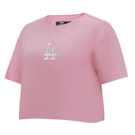 Pro Standard Womens LA Dodgers Wingspan Boxy Tee  - Pink
