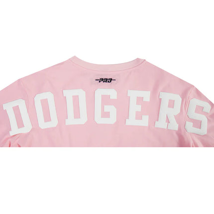 Pro Standard Womens LA Dodgers Wingspan Boxy Tee  - Pink