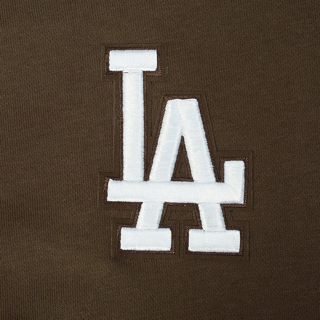 Pro Standard Womens LA Dodgers Cropped Wingspan Crewneck - Brown