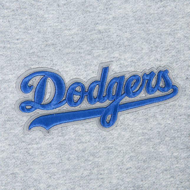 Pro Standard Womens LA Dodgers Cropped Wingspan Crewneck - Grey