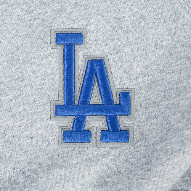 Pro Standard Womens LA Dodgers Cropped Wingspan Crewneck - Grey