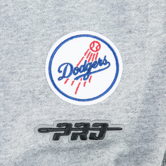 Pro Standard Womens LA Dodgers Cropped Wingspan Crewneck - Grey