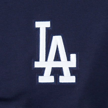 Pro Standard Womens LA Dodgers Cropped Wingspan Crewneck - Midnight Navy
