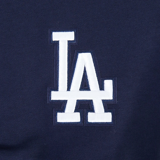 Pro Standard Womens LA Dodgers Cropped Wingspan Crewneck - Midnight Navy