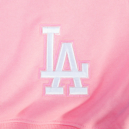 Pro Standard Womens LA Dodgers Cropped Wingspan Crewneck - Pink