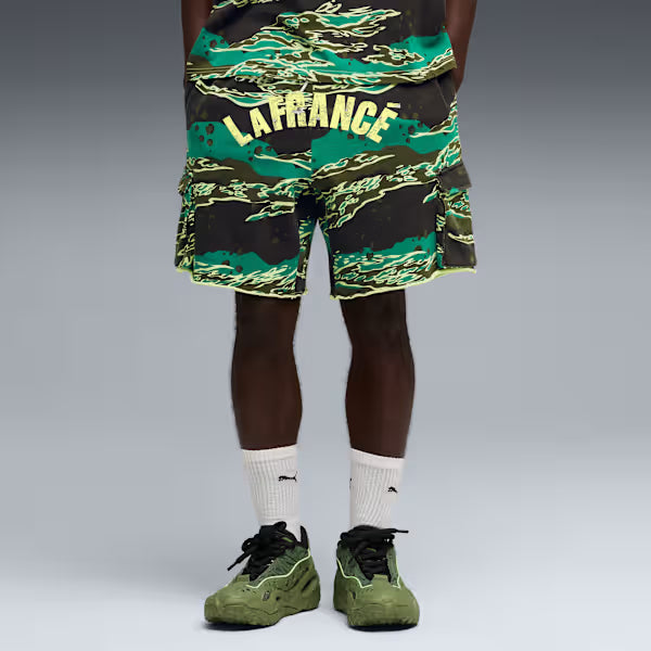 Puma Lafrance Supply Terry Shorts - Green Terrain