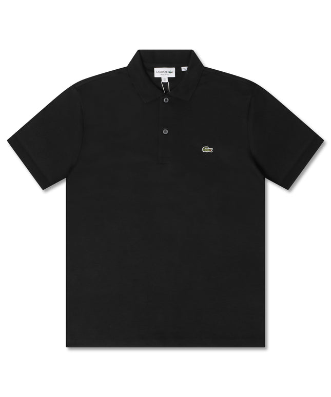 Lacoste Regular Fit Paris Soft Pima Polo - Black