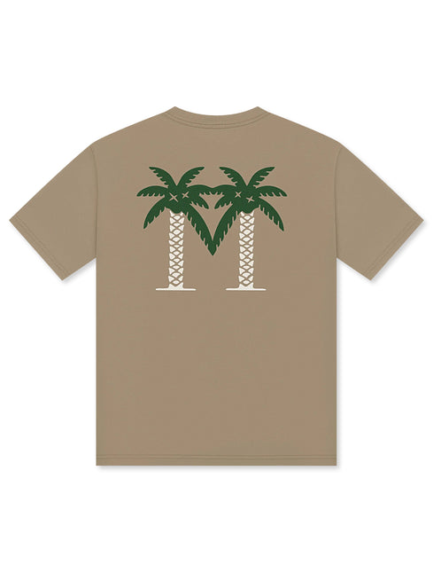 Malbon Bermuda Palms Tee - Taupe