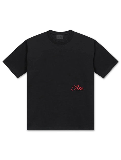 RTA Liam Script Tee - Black