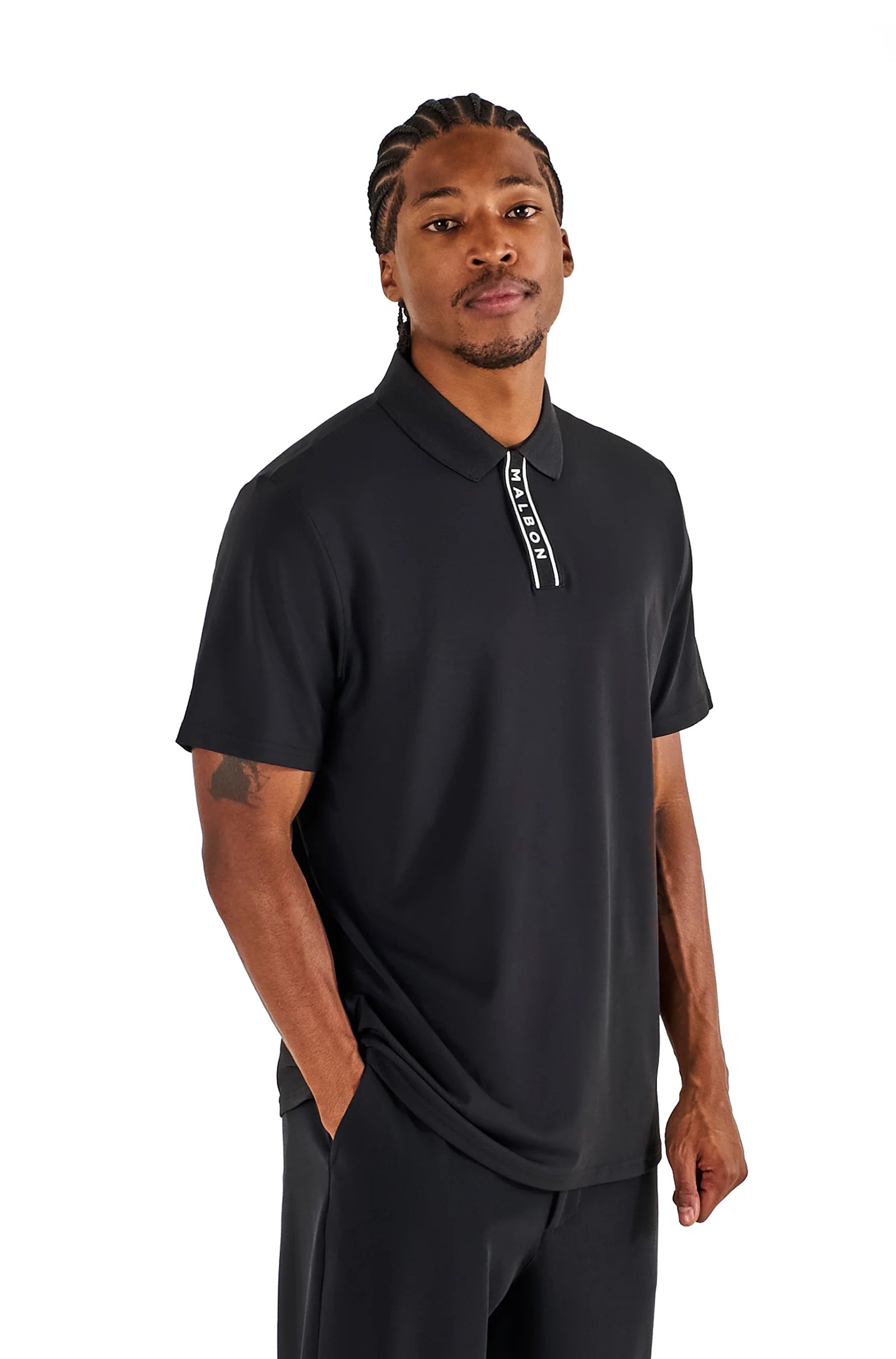 STONE  ブラック ポロシャツ REGULAR Buy Men's Polo Shirts & Polos - Denim Exchange USA