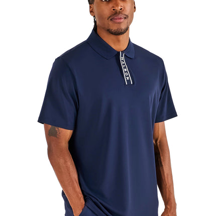 Malbon Malbon Block Placket Polo - Navy
