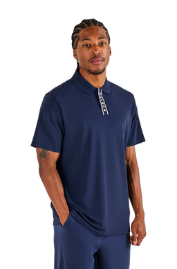 Malbon Malbon Block Placket Polo - Navy - image 1