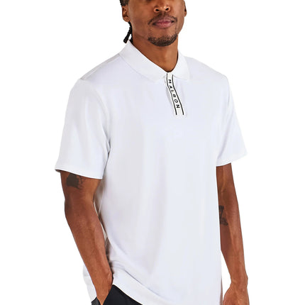Malbon Malbon Block Placket Polo - White