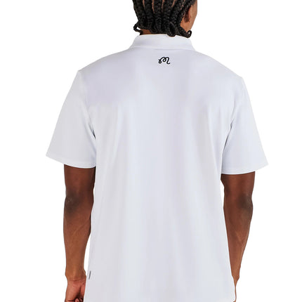 Malbon Malbon Block Placket Polo - White