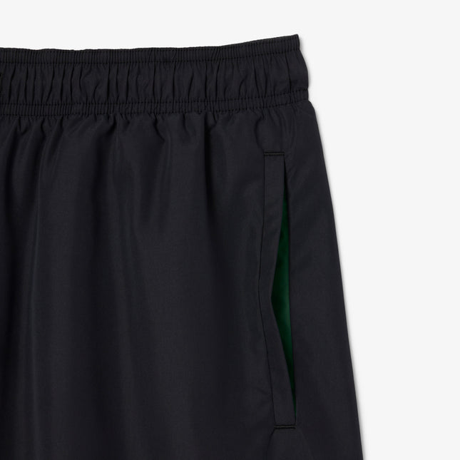 Lacoste Mid Length Swim Trunks - Black